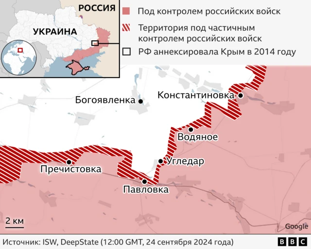 карта боевых действий