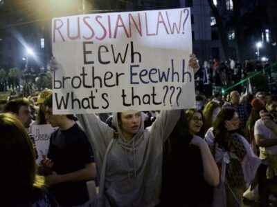 protester against foreign agent law sk3 1024x683 1 OC Media OC Media