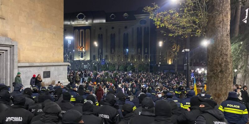 akcia11 новости евроинтеграция, задержания на акции протеста, МВД Грузии, Минздрав Грузии, Протест-2024, разгон акции протеста в Тбилиси