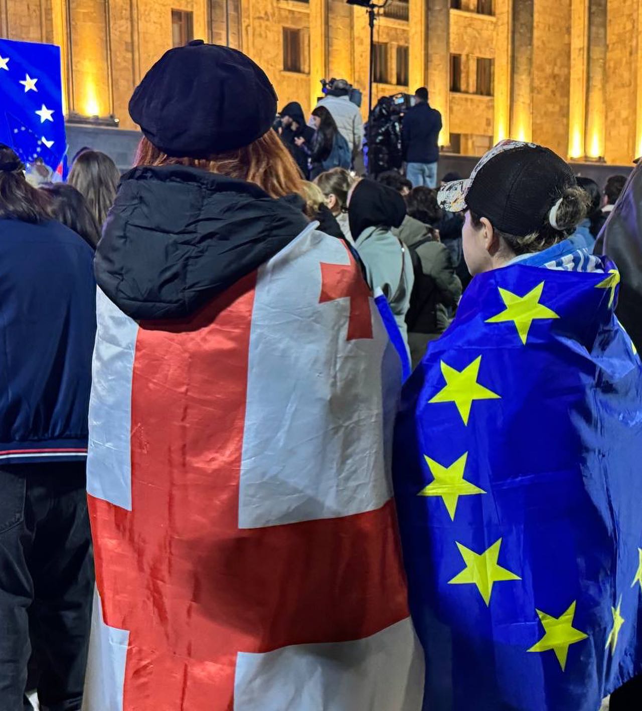 akcia 3 новости "Мы - Европа!", акция протеста в тбилиси, Грузия-ЕС, оппозиция Грузии