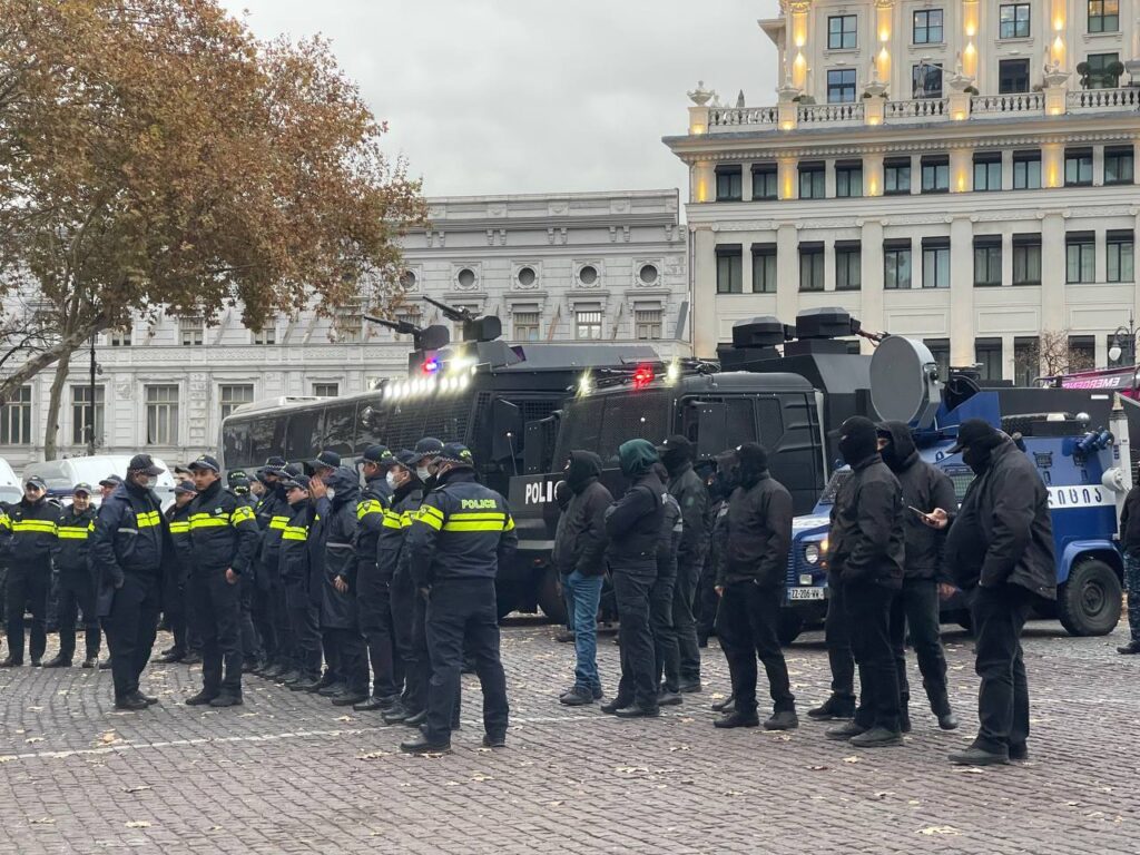 poicia новости акция протеста в тбилиси, водометы, парламент XI созыва, парламент Грузии