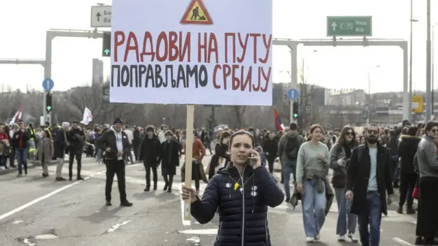 Протесты в Белграде