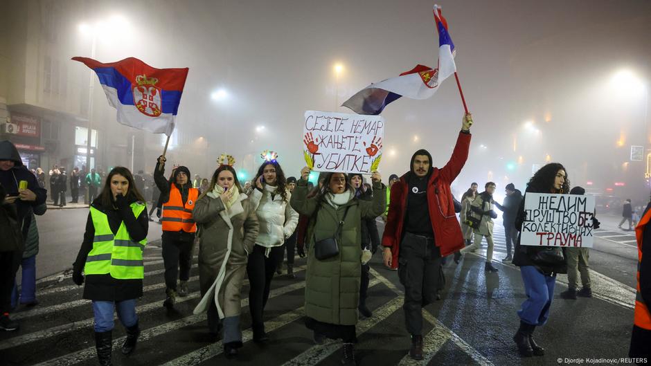 В Сербии в новогоднюю ночь прошли протесты студентов 1 71194067 403 Deutsche Welle Сербия