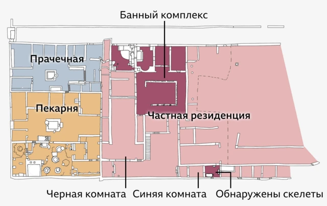 Набросок схемы помещений резиденции