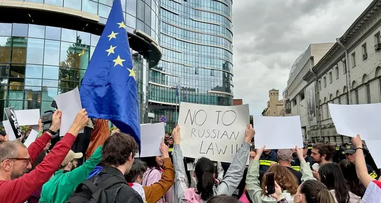 foreign agent law protest 23 1 2025 новости OC Media, Грузинская мечта, закон об иноагентах в грузии