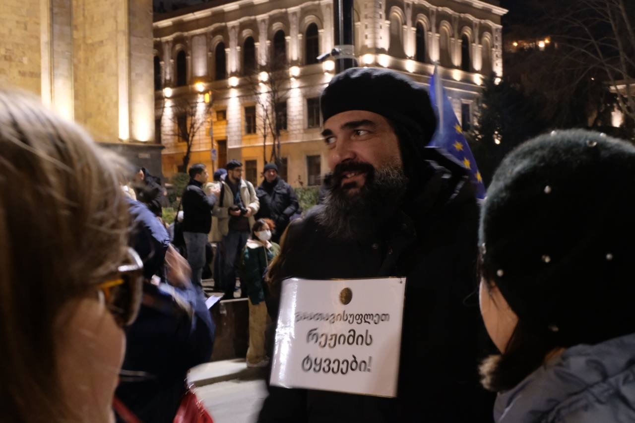 111 1 новости акции протеста в Грузии, акция протеста в тбилиси