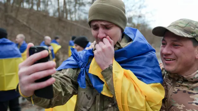 Украинские пленные, освобожденные в результате обмена