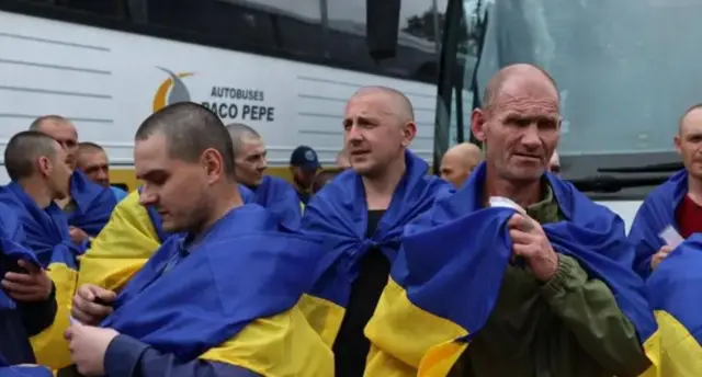 Возвращенные украинские военные