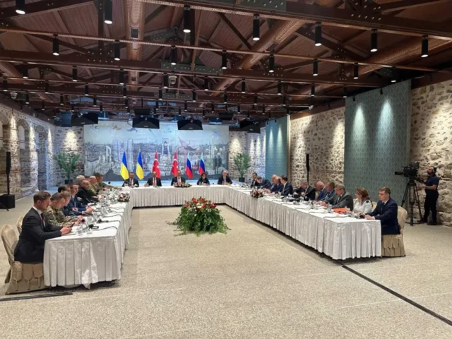 Встреча делегаций России и Украины