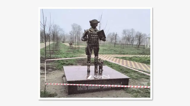 «Зафиксировать хаос». В России появились сотни памятников «СВО». Что они говорят о восприятии войны? 7 Снесенный в Северной Осетии памятник