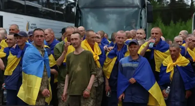 Возвращенные украинские военные