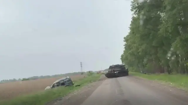 Уничтоженная бронетехника ВСУ в приграничных районах Сумской области 
