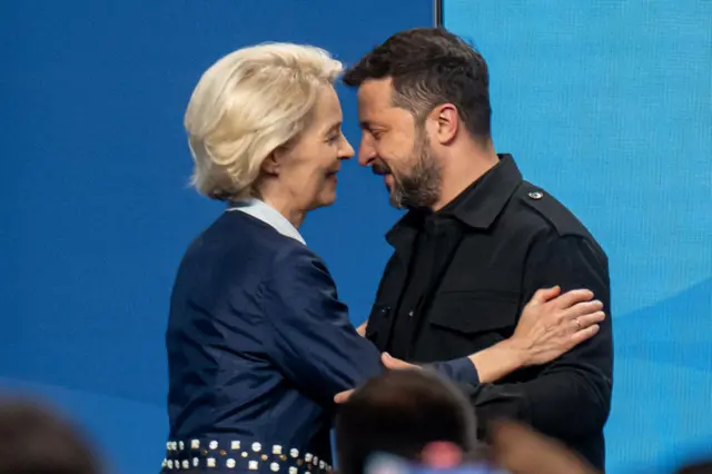 Урсула фон дер Ляйен и Владимир Зеленский
