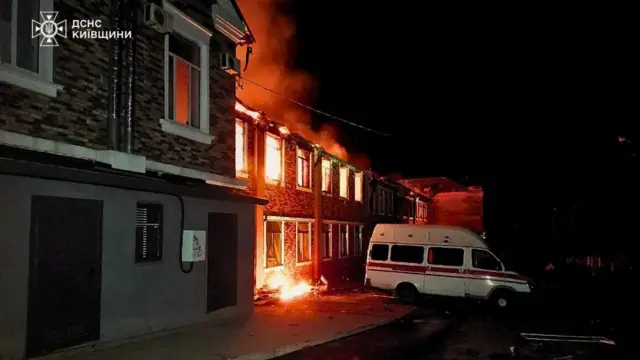 Пожар в здании