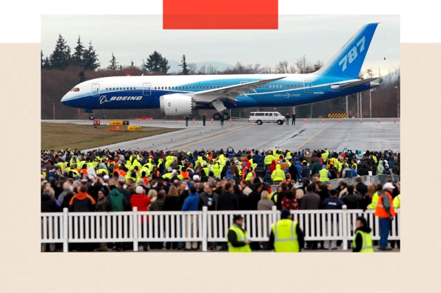 Первый испытательный полет Boeing 787 Dreamliner в 2009 году