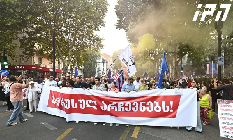 akcia новости акция протеста в тбилиси, выборы в органы местного самоуправления, Леван Цуцкиридзе