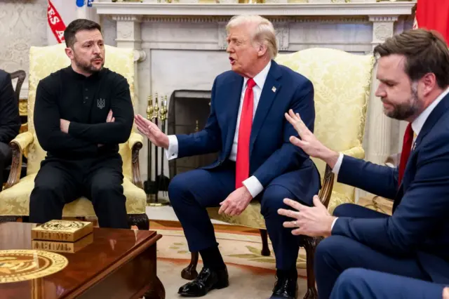 Зеленский, Трамп и Вэнс в Овальном кабинете Белого дома 