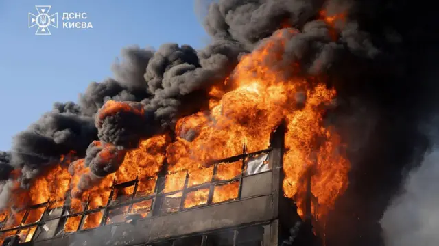 Последствия удара по Киеву 10 июля