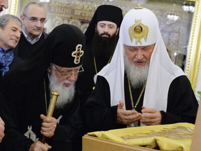 kirill новости Католикос-Патриарх всея Грузии Илия Второй, Патриарх Московский и всея Руси Кирилл, тезоименитство