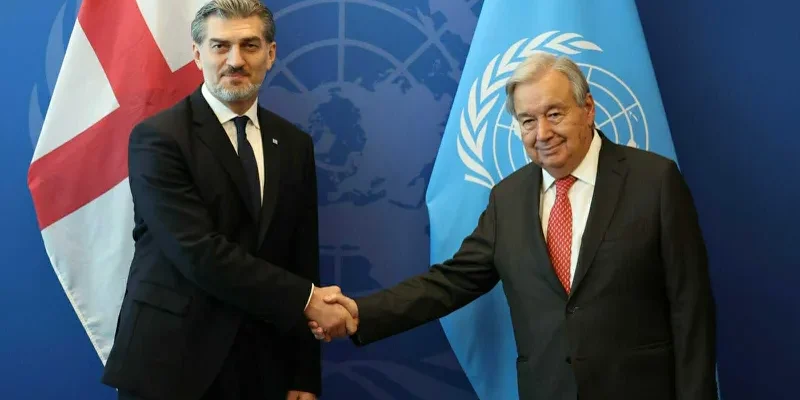yavelashvili gutereshi новости Антониу Гуттериш, генсек ООН, Михаил Кавелашвили