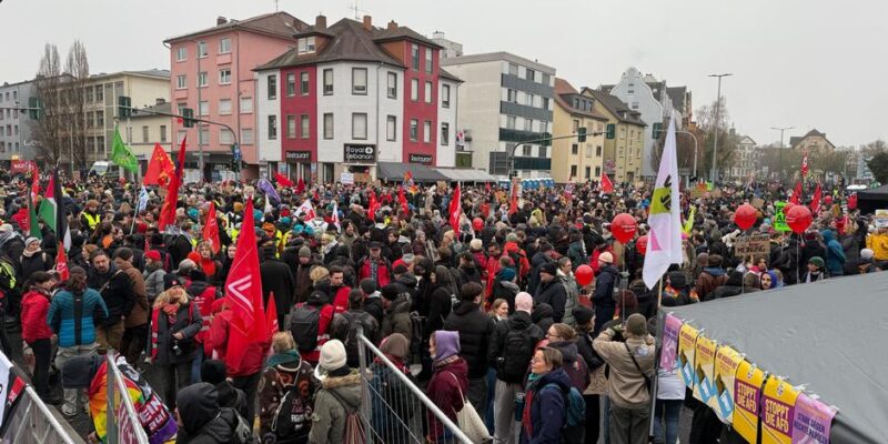В Гисене начались многотысячные протесты из-за съезда АдГ, один полицейский ранен 1 74949171 403.jpg Deutsche Welle АдГ