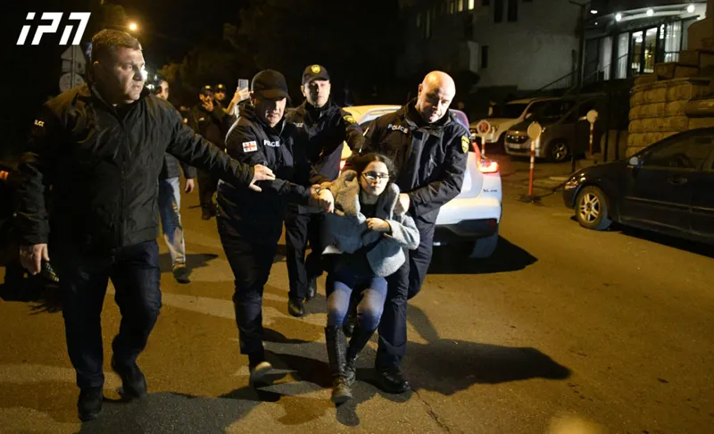 МВД сообщает о задержании 13 участников акции в Тбилиси 1 dakaveba rustaveli новости голодовка, задержания на акции протеста, Мате Девидзе