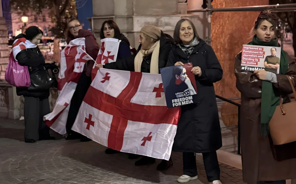 Их сажают в тюрьму, преследуют и заставляют молчать: как работают журналисты от Киева до Тбилиси 8 georgian rally olga konsevych picsart aiimageenhancer scaled 482a294a новости война в Украине, журналисты, индекс свободы прессы, нападение на журналистов, российская пропаганда