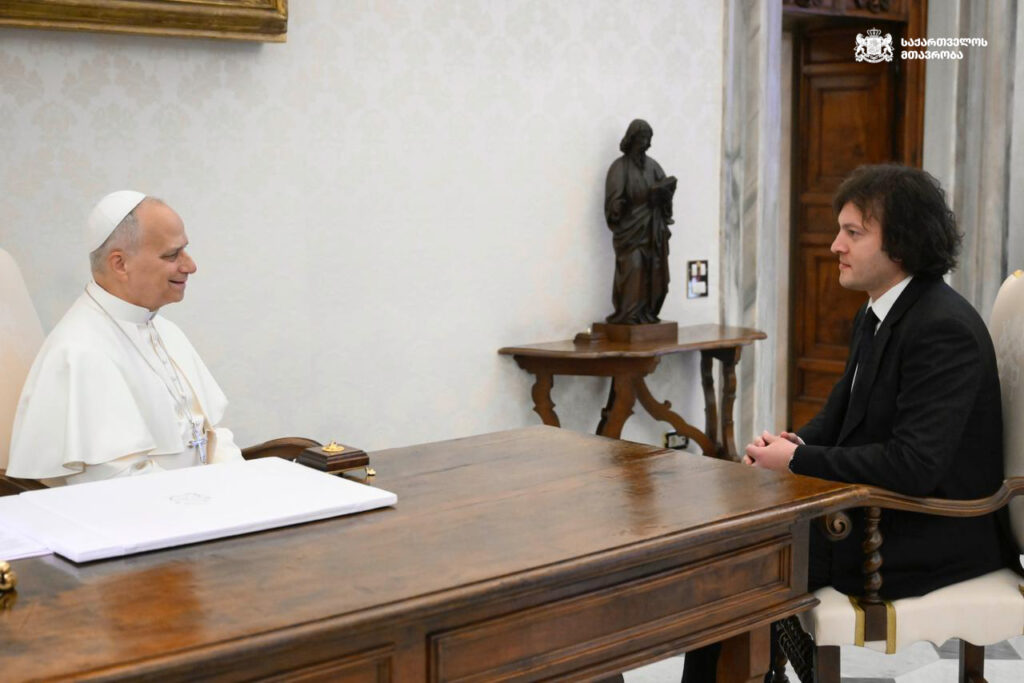 kobaxidze papa rimskii новости Грузия-Ватикан, Ираклий Кобахидзе, Папа Римский Лев XIV, премьер Грузии