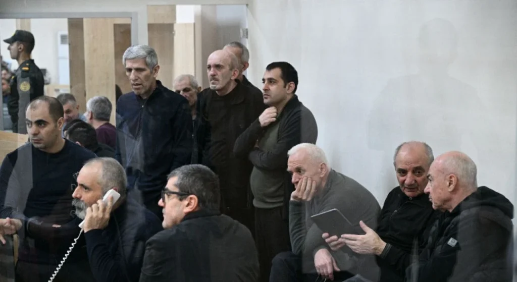 Прокуратура Азербайджана требует длительных сроков заключения для 15 лидеров Нагорного Карабаха 1 nk trial 11 14 2025 e1763237258471 новости OC Media, Азербайджан, Араик Арутюнян, нагорно-карабахский конфликт, Нагорный Карабах