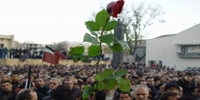 vardebis фоторепортаж Бидзина Иванишвили, Михаил Саакашвили, нацдвижение, оппозиция Грузии, Революция роз