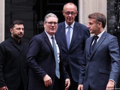 Макрон, Мерц и Стармер обсудили с Трампом войну в Украине 2 75072173 403.jpg Deutsche Welle Макрон-Мерц-Стармер