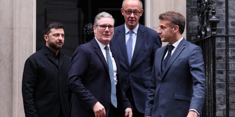 Макрон, Мерц и Стармер обсудили с Трампом войну в Украине 1 75072173 403.jpg Deutsche Welle Макрон-Мерц-Стармер