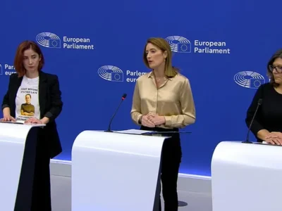 mecola новости Андрей Почобут, Европарламент, Мзия Амаглобели, премия Сахарова, Роберта Метсола