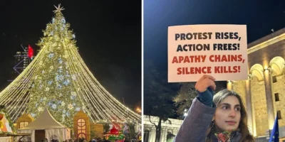 untitled design 80 Другая SOVA OC Media, новогодняя елка, протест в Тбилиси, рождественская елка