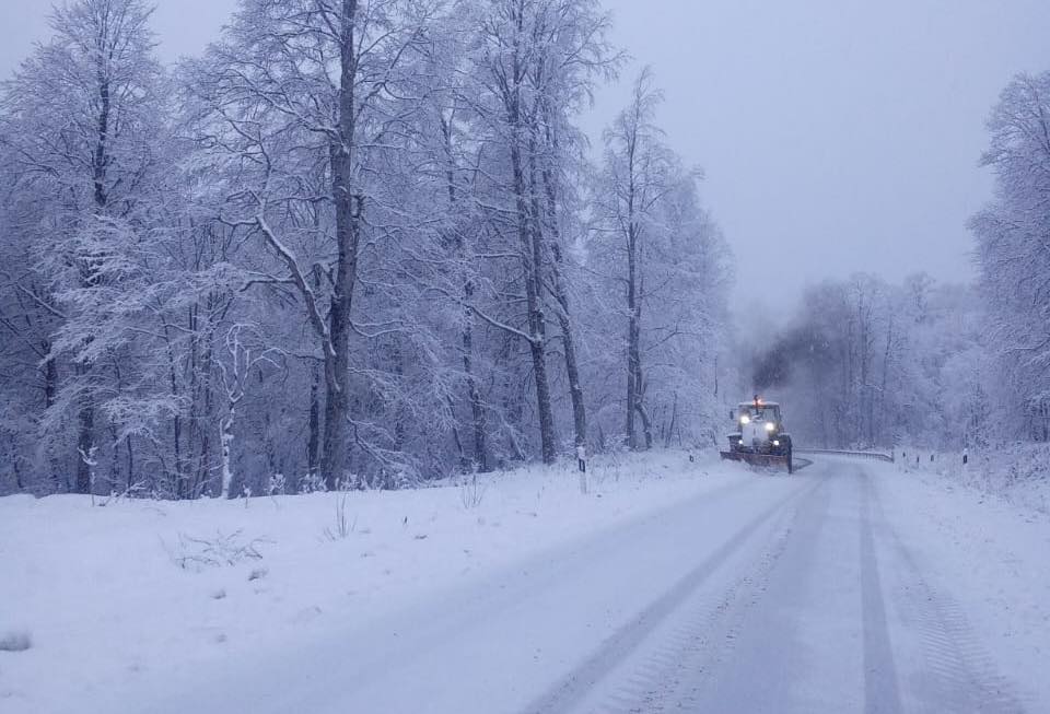 dorogi sneg 2 новости Департамент автомобильных дорог, ограничения на дорогах Грузии