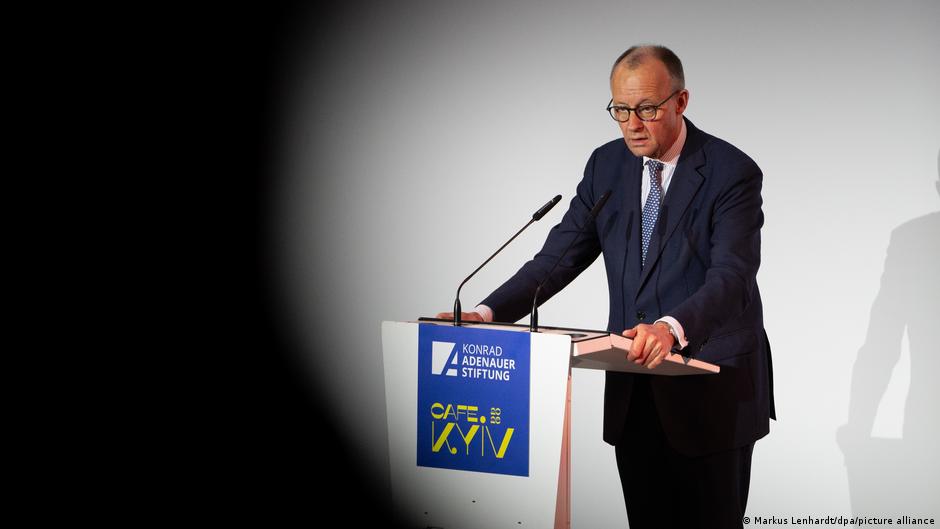 Форум в Берлине: Мерц о "варварстве" России 1 76092515 403.jpg Deutsche Welle Фридрих Мерц