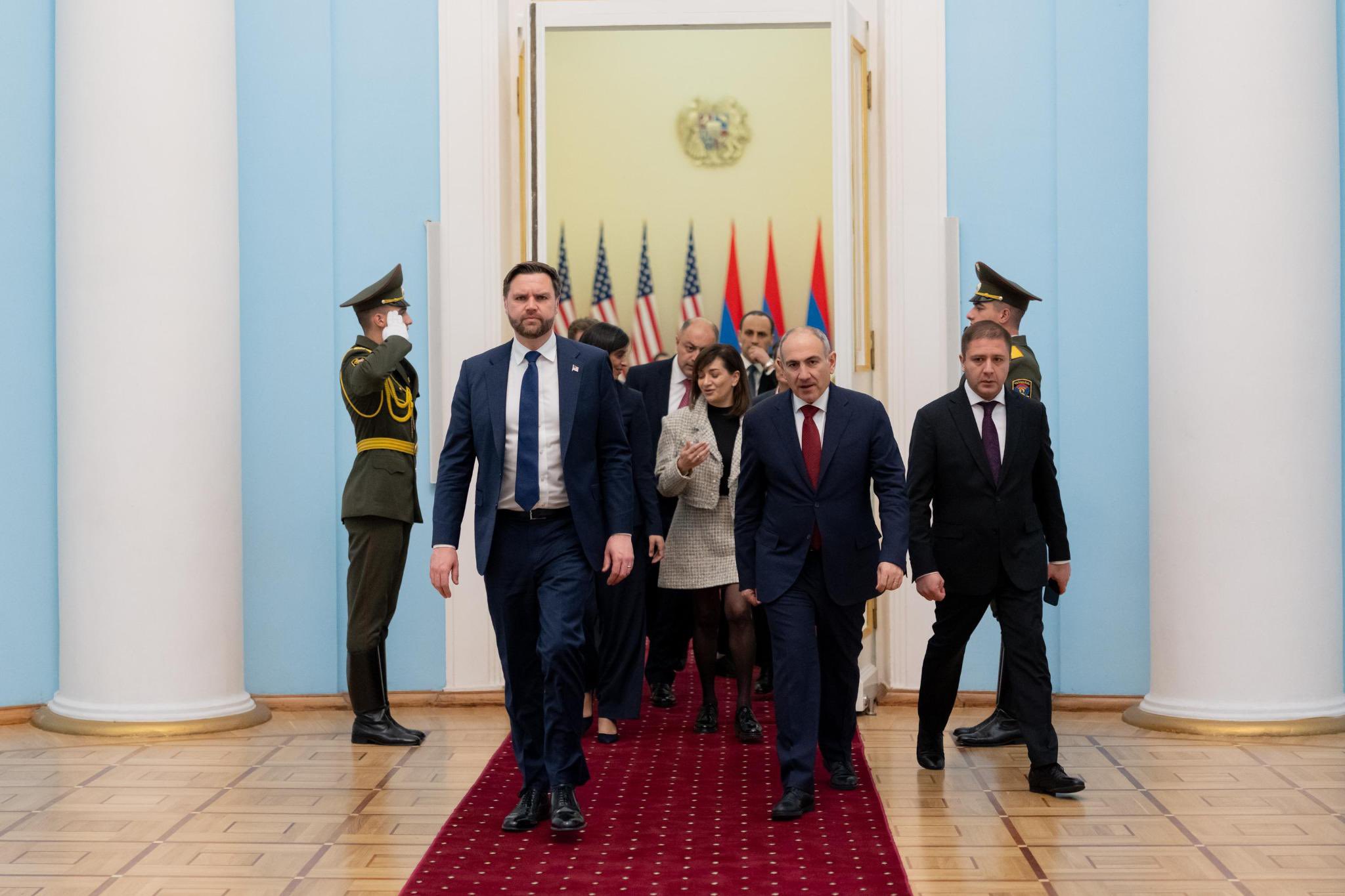 политика featured, Армения, Джей Ди Вэнс, Никол Пашинян, сша, Южный Кавказ