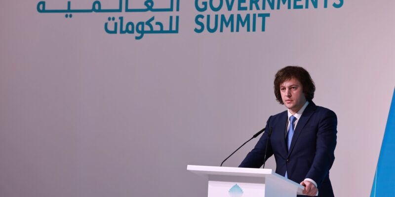 Премьер Грузии: Средний коридор предлагает редкое преимущество - стабильность, надежность 1 kobaxidze новости всемирный правительственный саммит, Грузия-ОАЭ, Ираклий Кобахидзе, премьер Грузии, Средний коридор