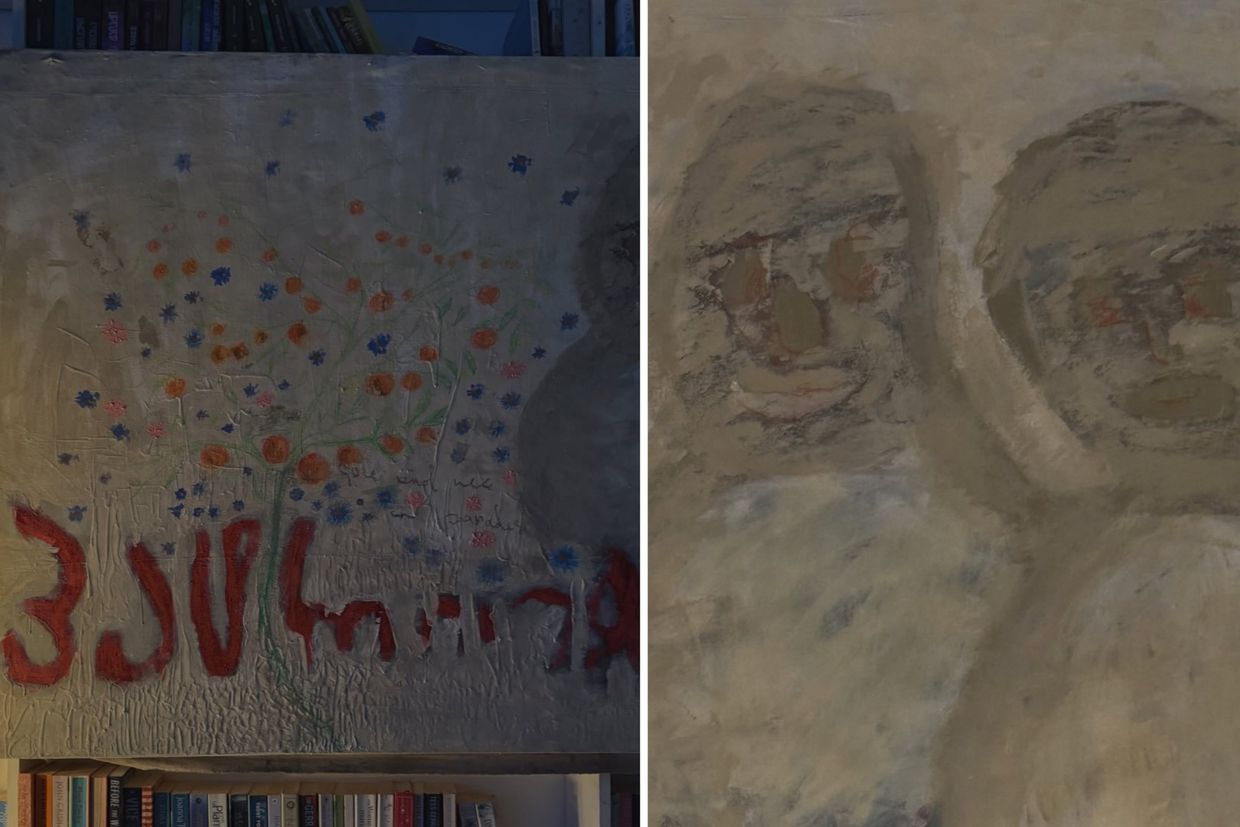 Иностранная художница испортила картину грузинской художницы в отеле Stamba Hotel в Тбилиси 3 333 новости OC Media, Stamba, грузинская художница, картины, Лия Швелидзе, Лола Бибс