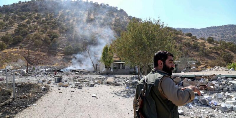 Беспилотник атаковал штаб-квартиру иранской курдской оппозиции в Ираке 1 63293313 403.jpg Deutsche Welle Ирак