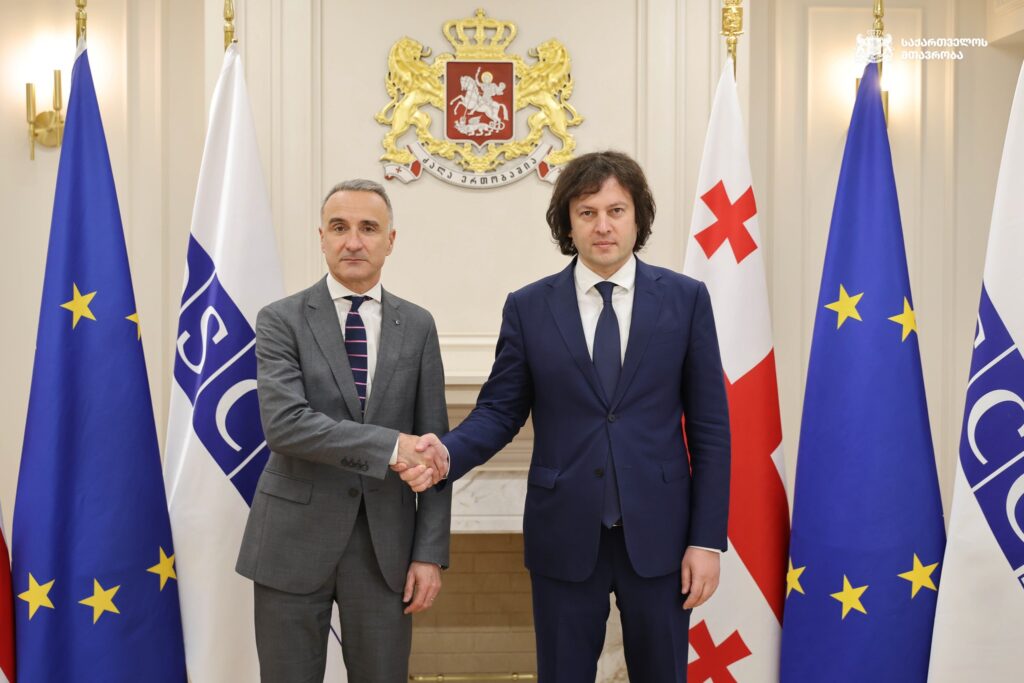 sampietro kobax новости грузия-ПА ОБСЕ, Ираклий Кобахидзе, Пере Хуан Понсо Сампьетро, президент ПА ОБСЕ, премьер Грузии