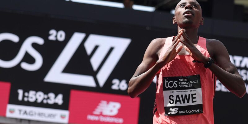 Sabastian Sawe breaks the marathon world record