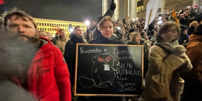 Протесты в Литве из-за реформы общественного вещателя LRT 1 75250211 403.jpg Deutsche Welle Литва