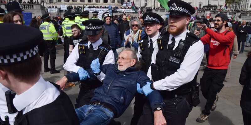 На пропалестинском митинге в Лондоне задержаны свыше 500 человек 1 76750902 403.jpg Deutsche Welle Palestine Action