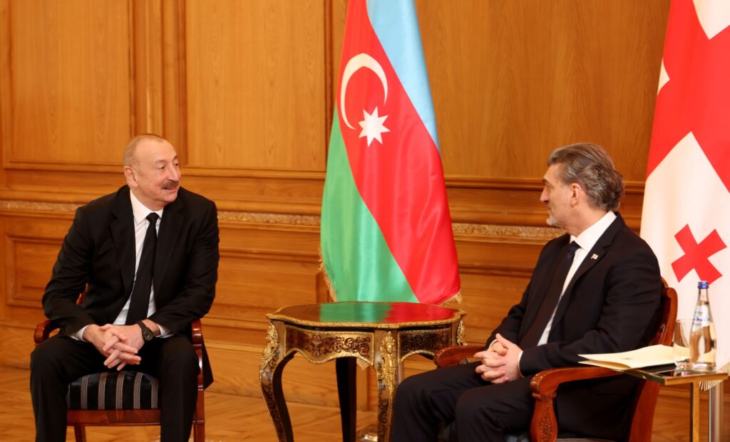 Кавелашвили обсудил с Алиевым "высокий уровень стратегического партнерства" 2 aliev kavelashvili новости грузия-азербайджан, Кавелашвили-Алиев