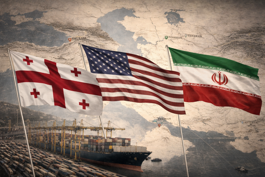 chatgpt image 1 apr. 2026 g. 00 01 00 политика featured, Анаклия, война в Иране, Грузия-Иран, Грузия-США, Ираклий Кобахидзе, Марко Рубио