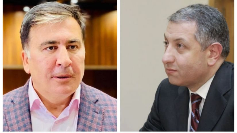 saakashvili da noghaideli w h новости Imedi TV, Зураб Ногаидели, Михаил Саакашвили, разгон 7 ноября, Саакашвили-Ногаидели