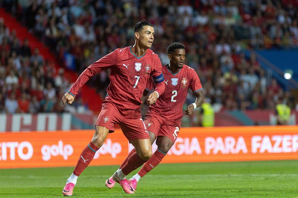 Cristiano Ronaldo of Portugal during a friendly match against Nigeria in June 2026.