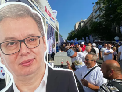 Трафарет с изображением Александра Вучича