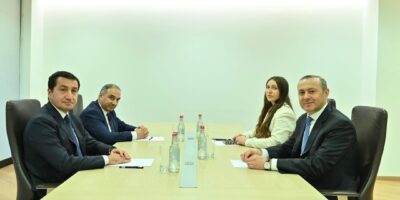 hikmet hajiyev and armen grigoryan 20260615 101609 политика OC Media, Азербайджан-Армения, Хикмет Гаджи-заде, Хикмет Гаджиев
